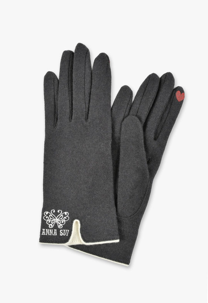 蝴蝶刺绣智能手机兼容手套