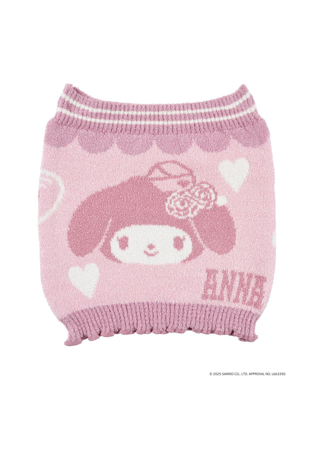 My Melody Kuromi print stretchy belly warmer (My Melody)