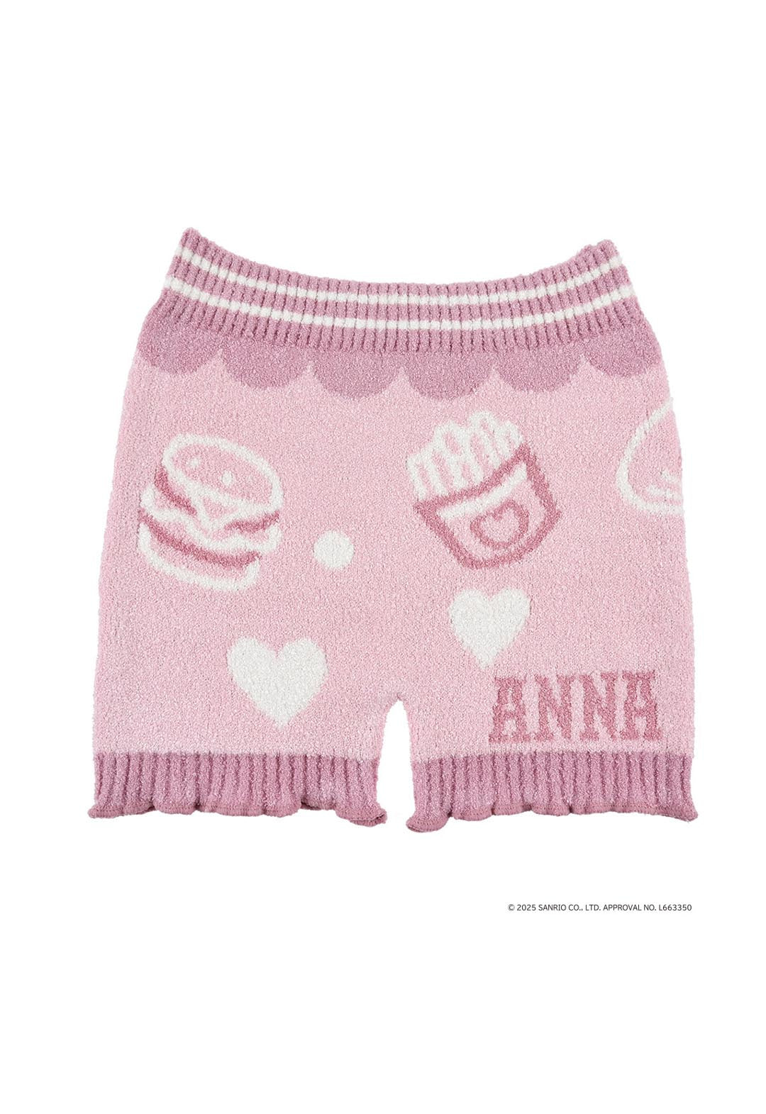 My Melody and Kuromi Print Leggings, 1/4 Length, Stretchy (My Melody)