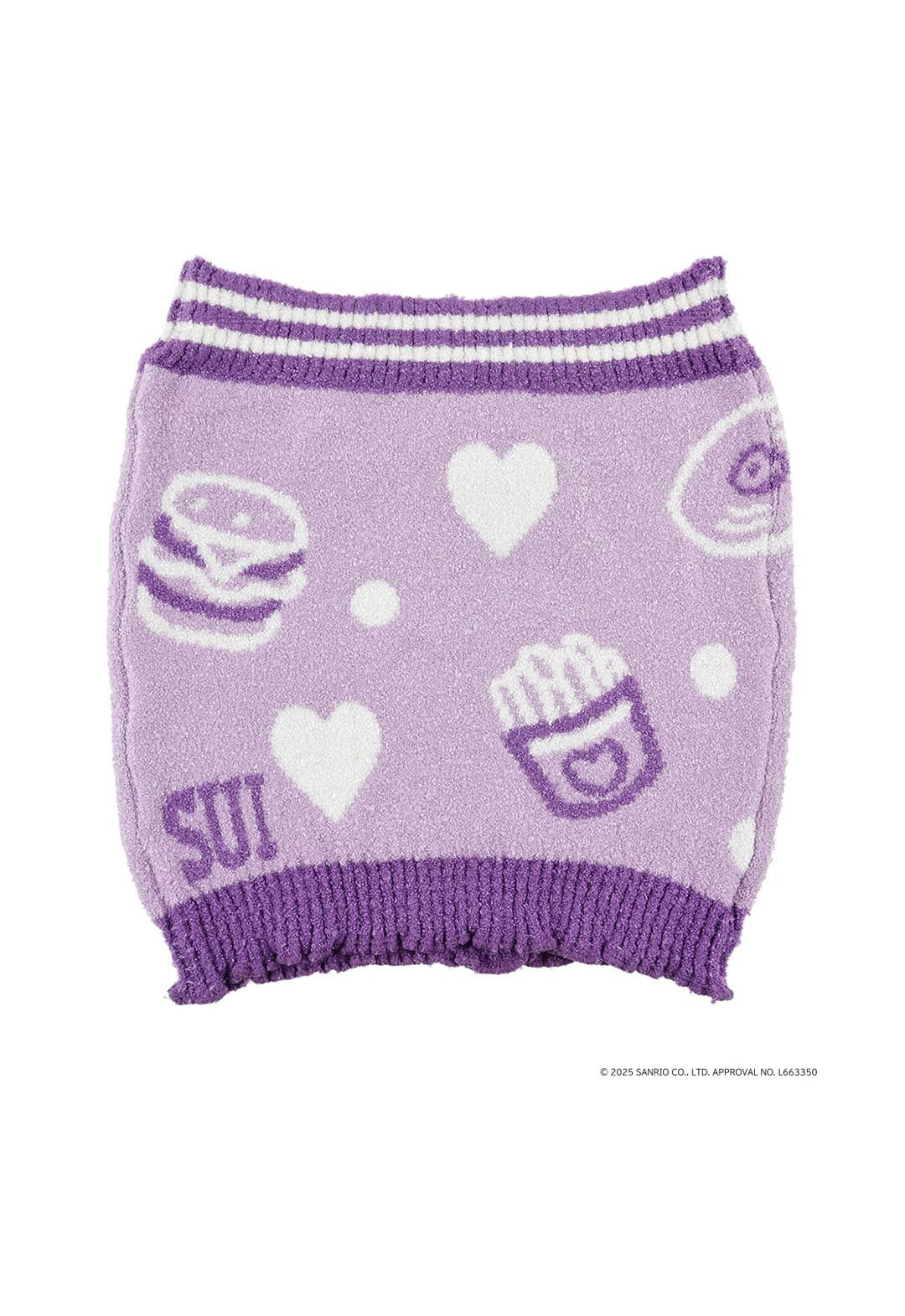 My Melody Kuromi print stretchy belly warmer (Kuromi)