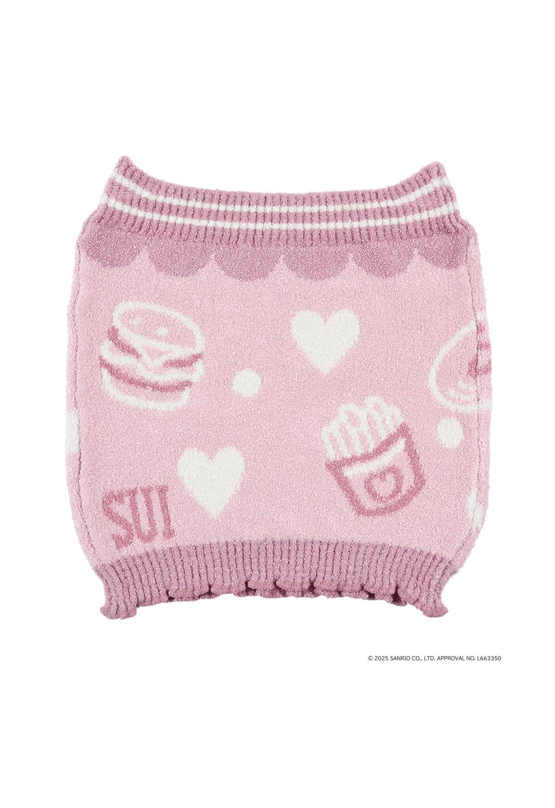 My Melody Kuromi print stretchy belly warmer (My Melody)