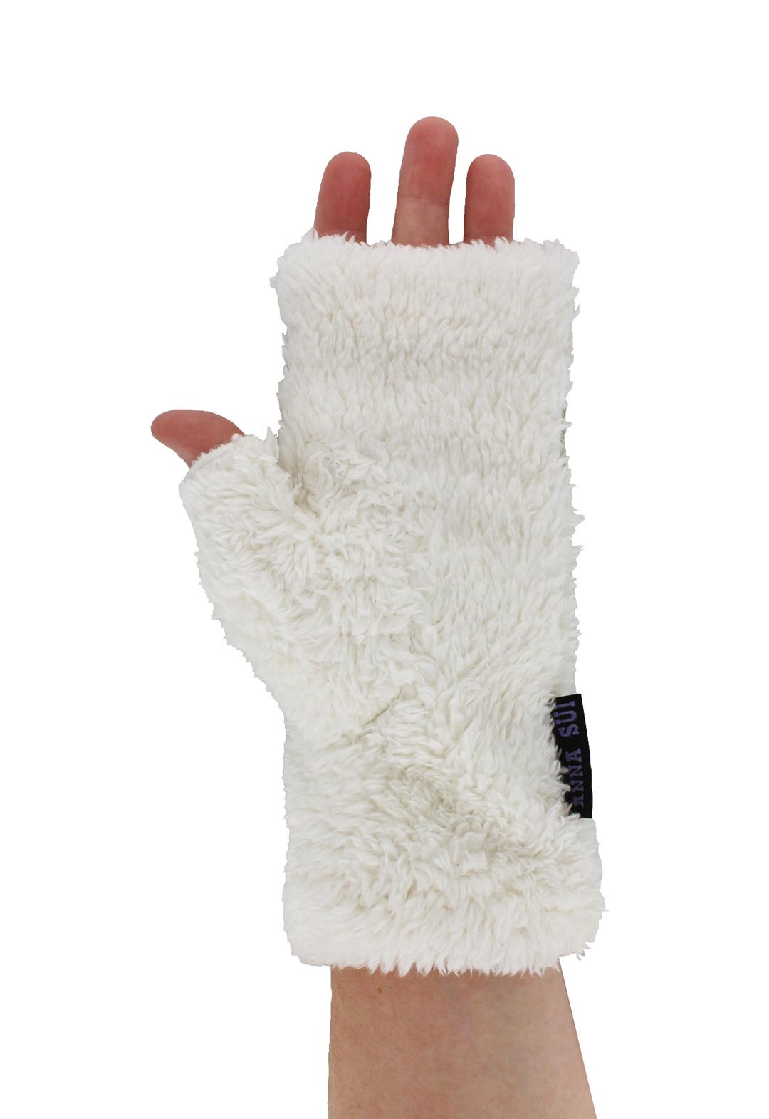 Lace design cat fingerless gloves
