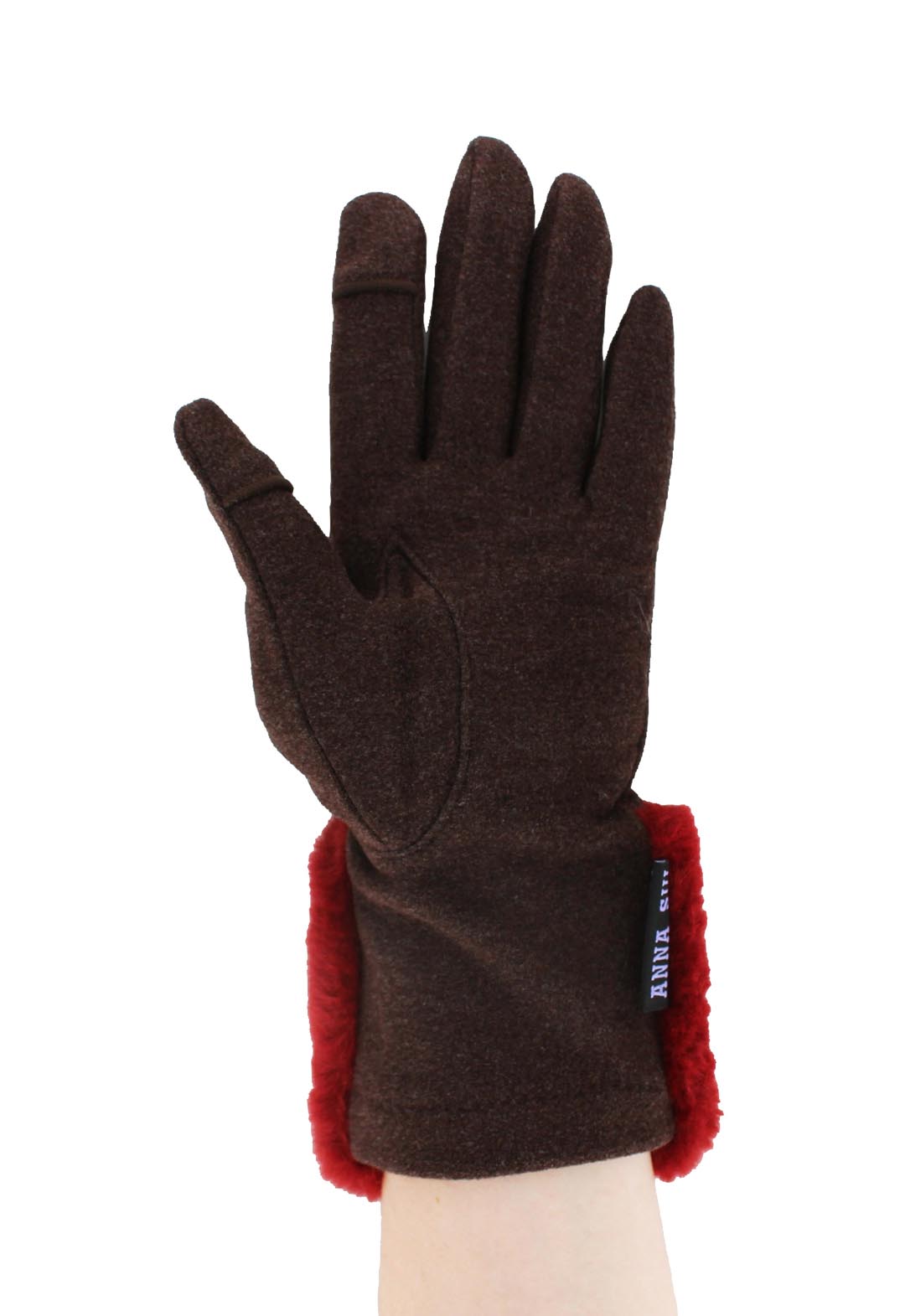 Pompompurin Fur-trimmed Smartphone Compatible Gloves