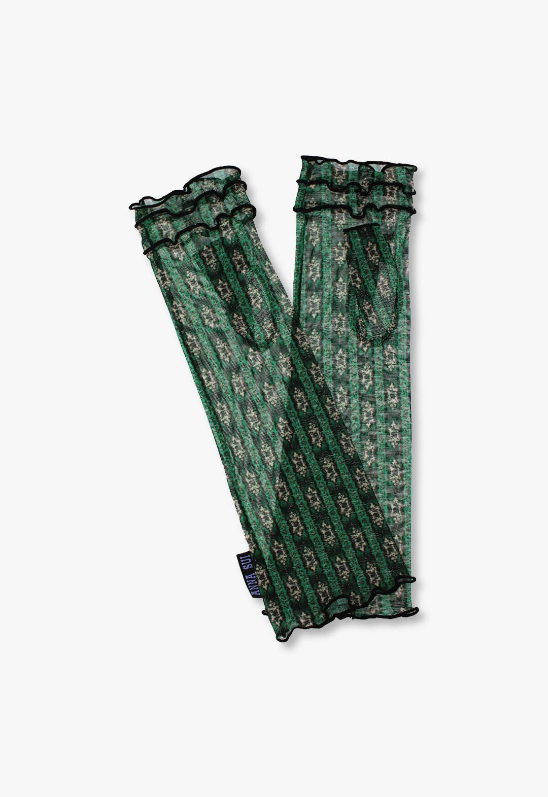 UV Protection Semi-Long Fingerless Gloves for Resorts