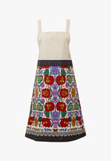 Folklore Rose Cross Apron