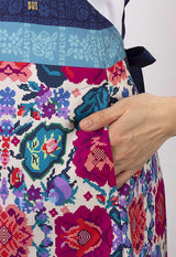 Folklore Rose Cross Apron