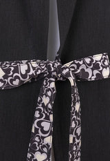 Black combination dress apron