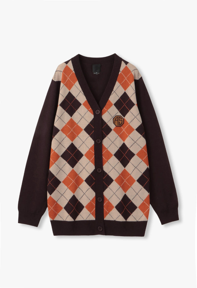 ARGYLE CARDIGAN