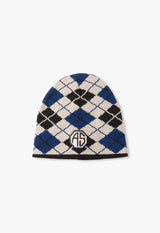 ARGYLE BEANIE WITH PATCH