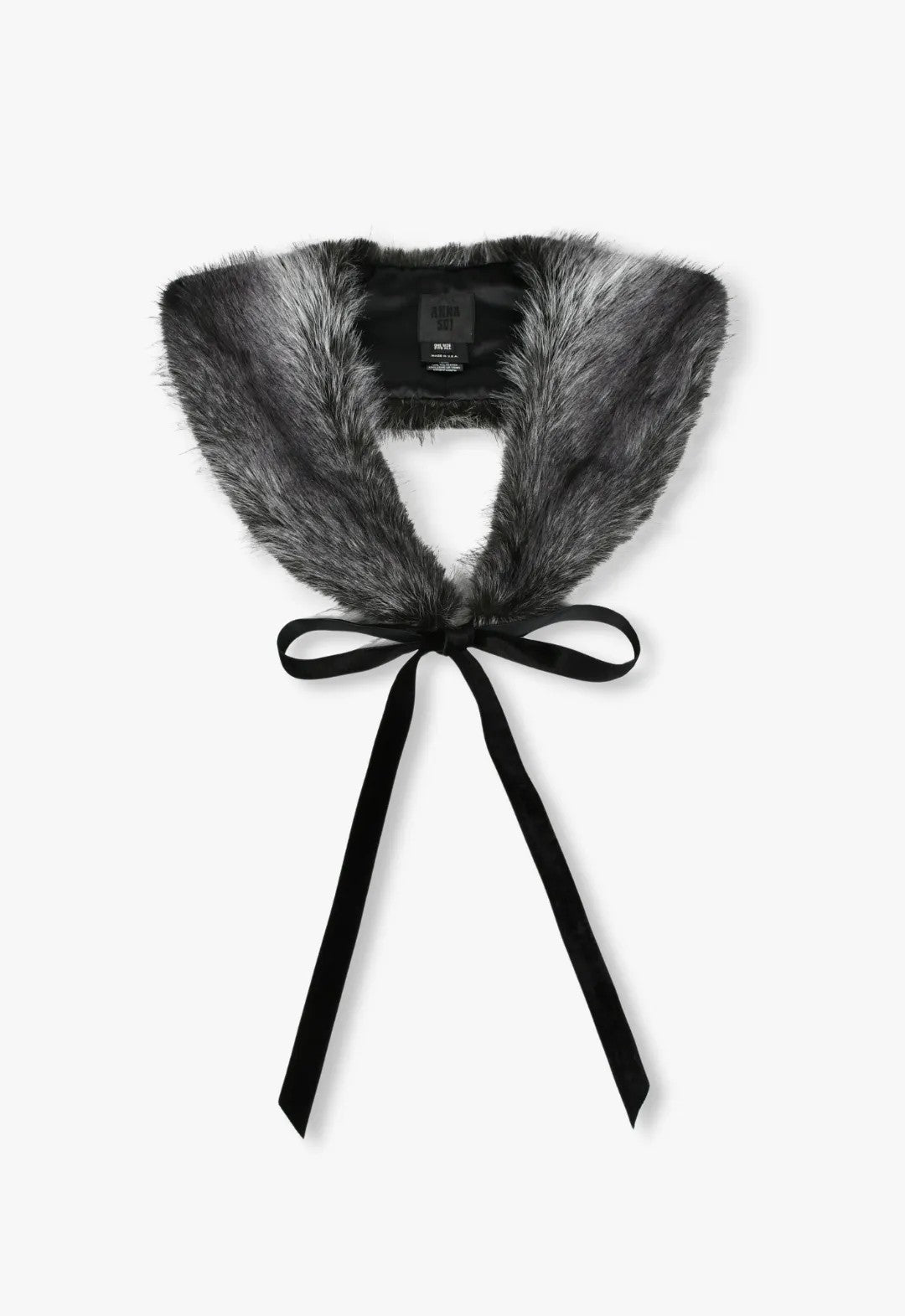 FAUX SILVER FOX COLLAR