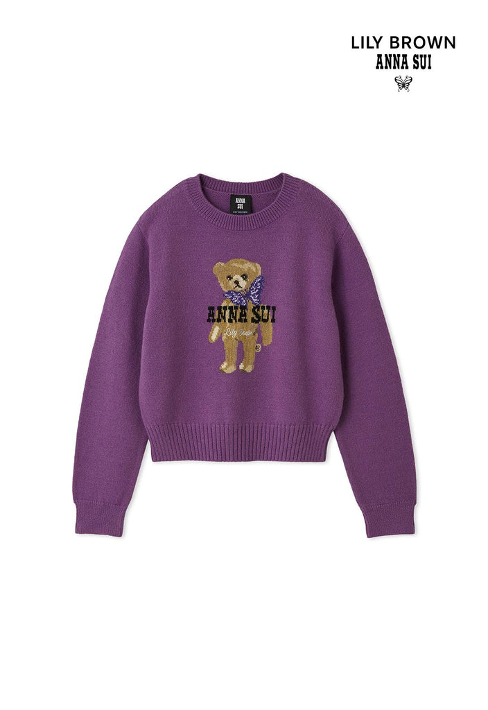[LILY BROWN × ANNA SUI] Butterfly Lily Bear Knit