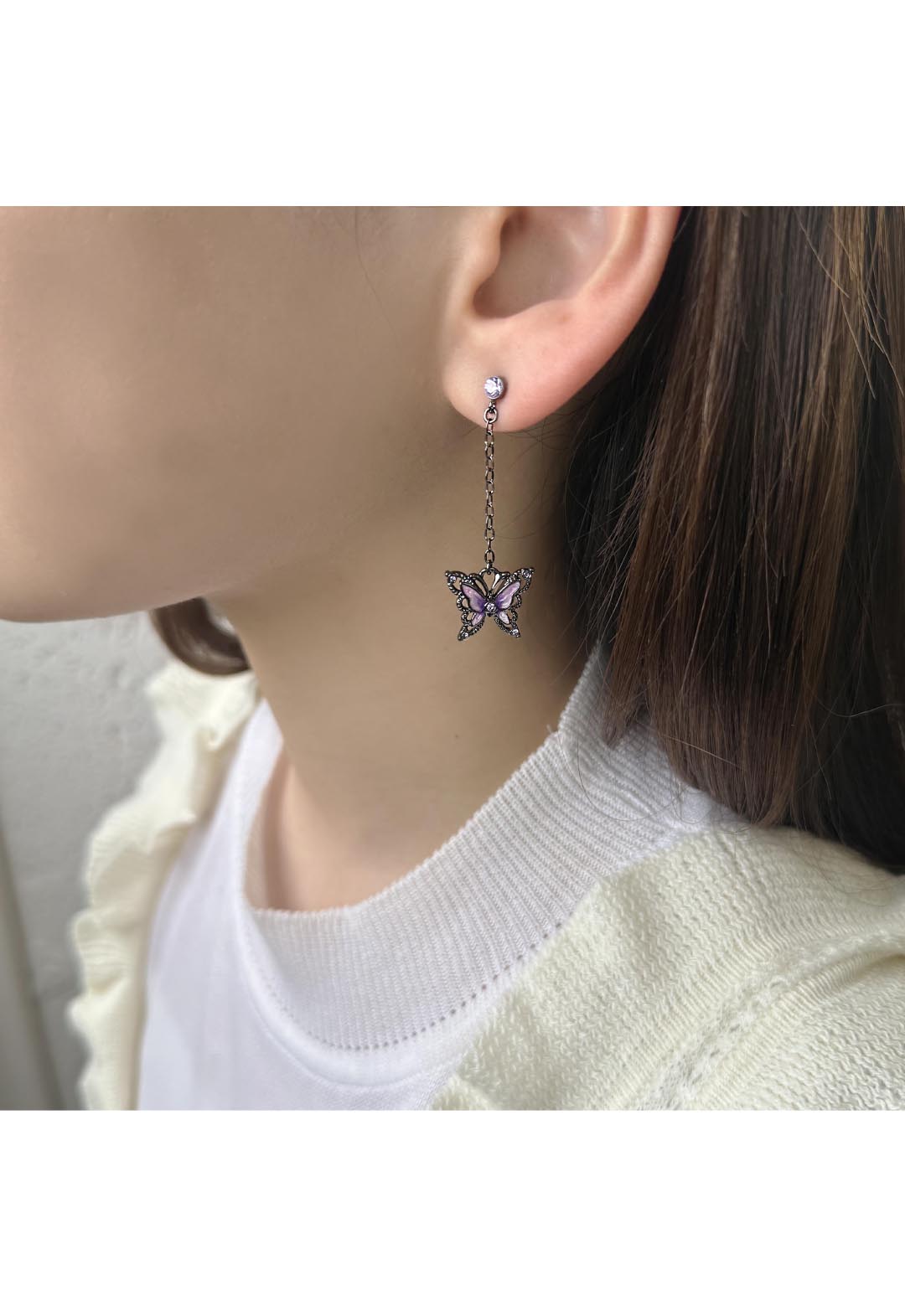 Butterfly Motif Earrings