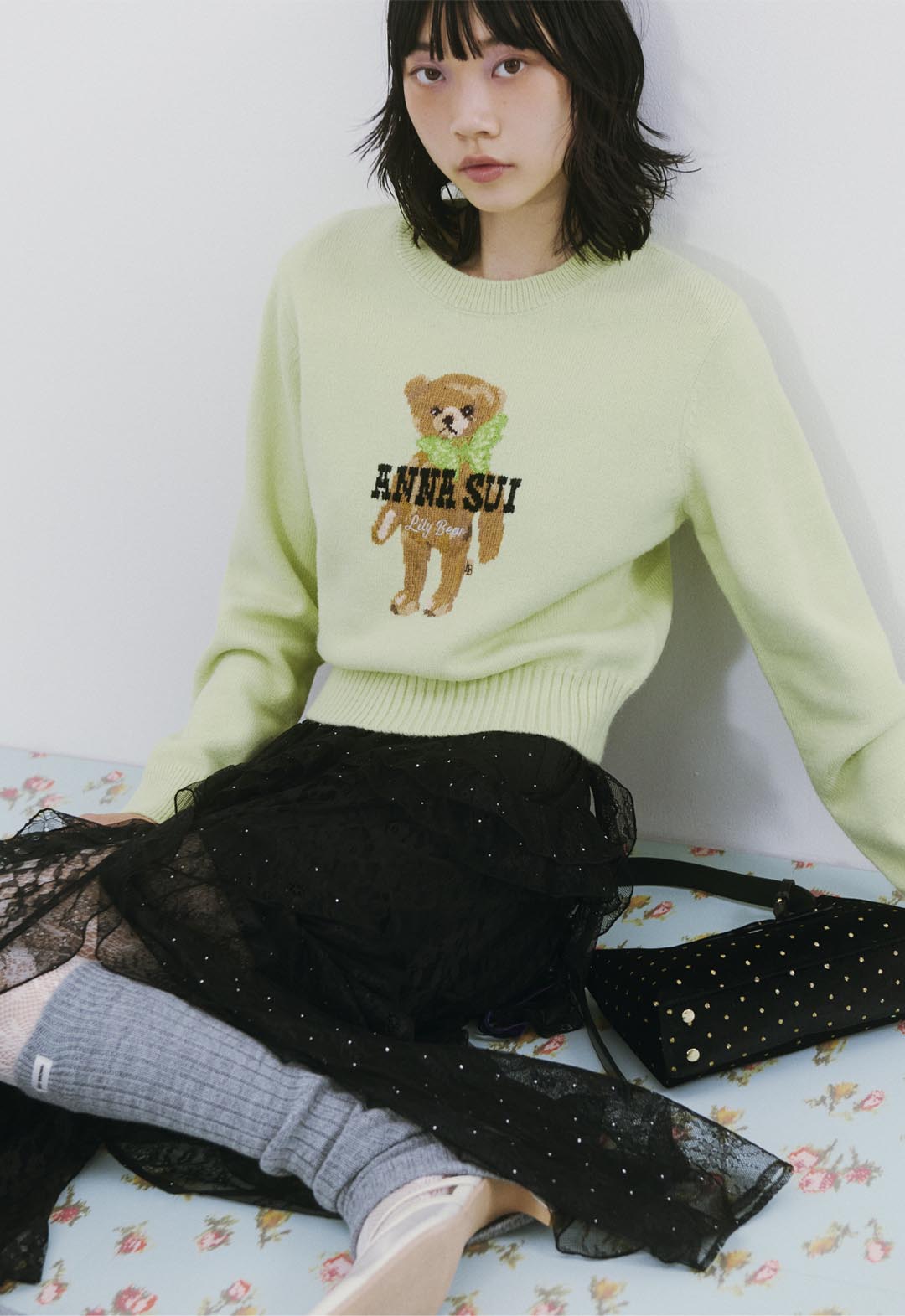 【LILY BROWN ×ANASUI】バタフライLily Bearニット