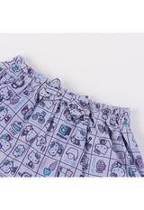 [HELLO KITTY 50th Anniversary] Cover pants with all-over pattern skirt