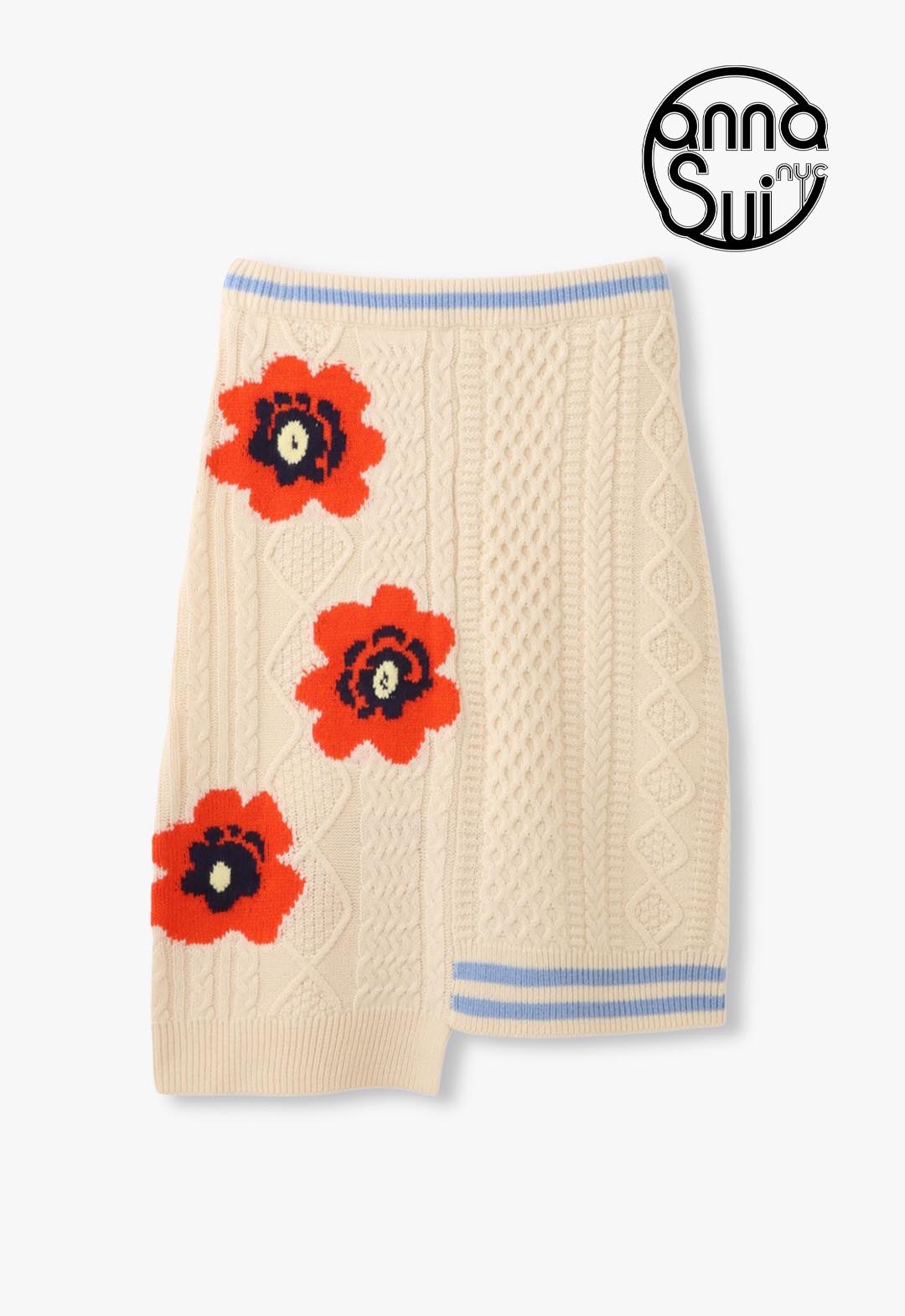 Floral pattern MIX jacquard skirt