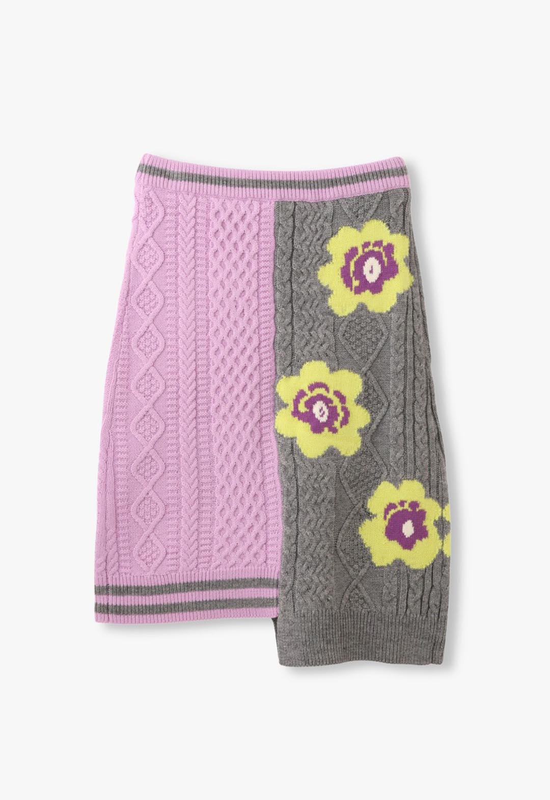 Floral pattern MIX jacquard skirt