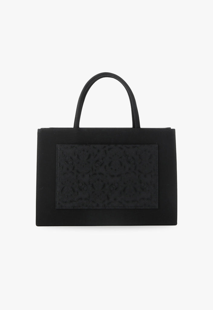 Jacquard pocket tote bag