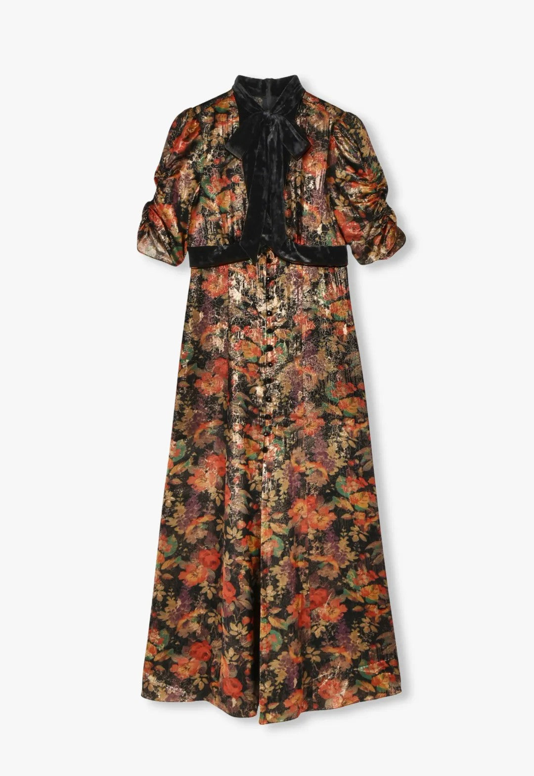 GARDEN LAME MAXI DRESS