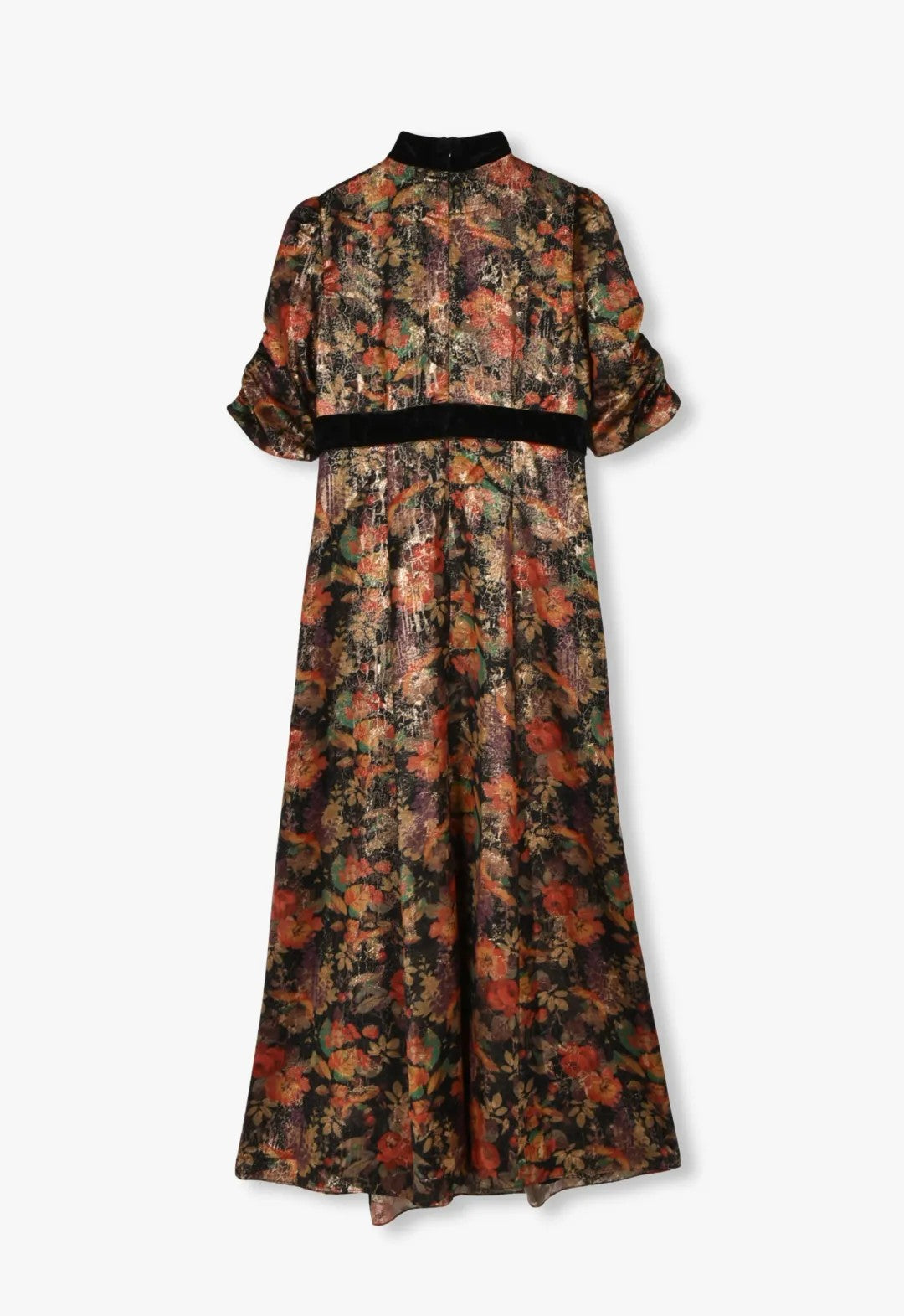 GARDEN LAME MAXI DRESS