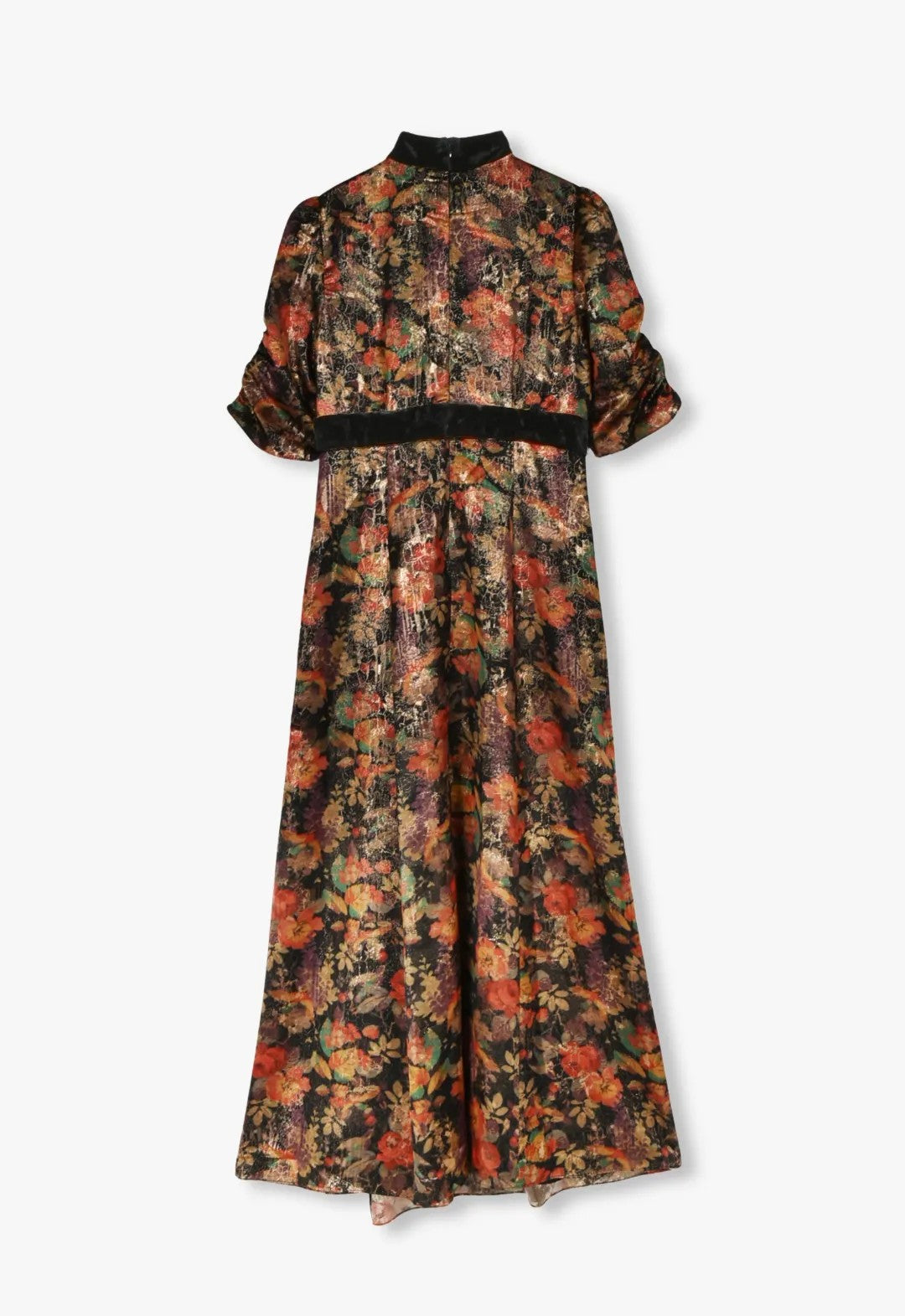 GARDEN LAME MAXI DRESS