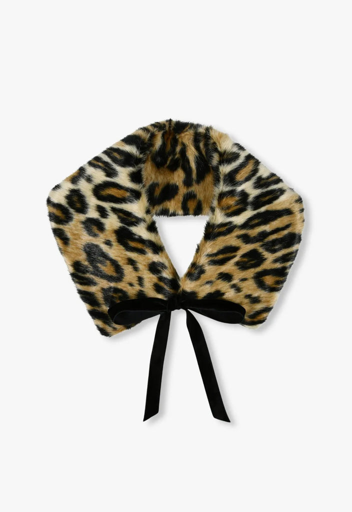 FAUX LEOPARD COLLAR