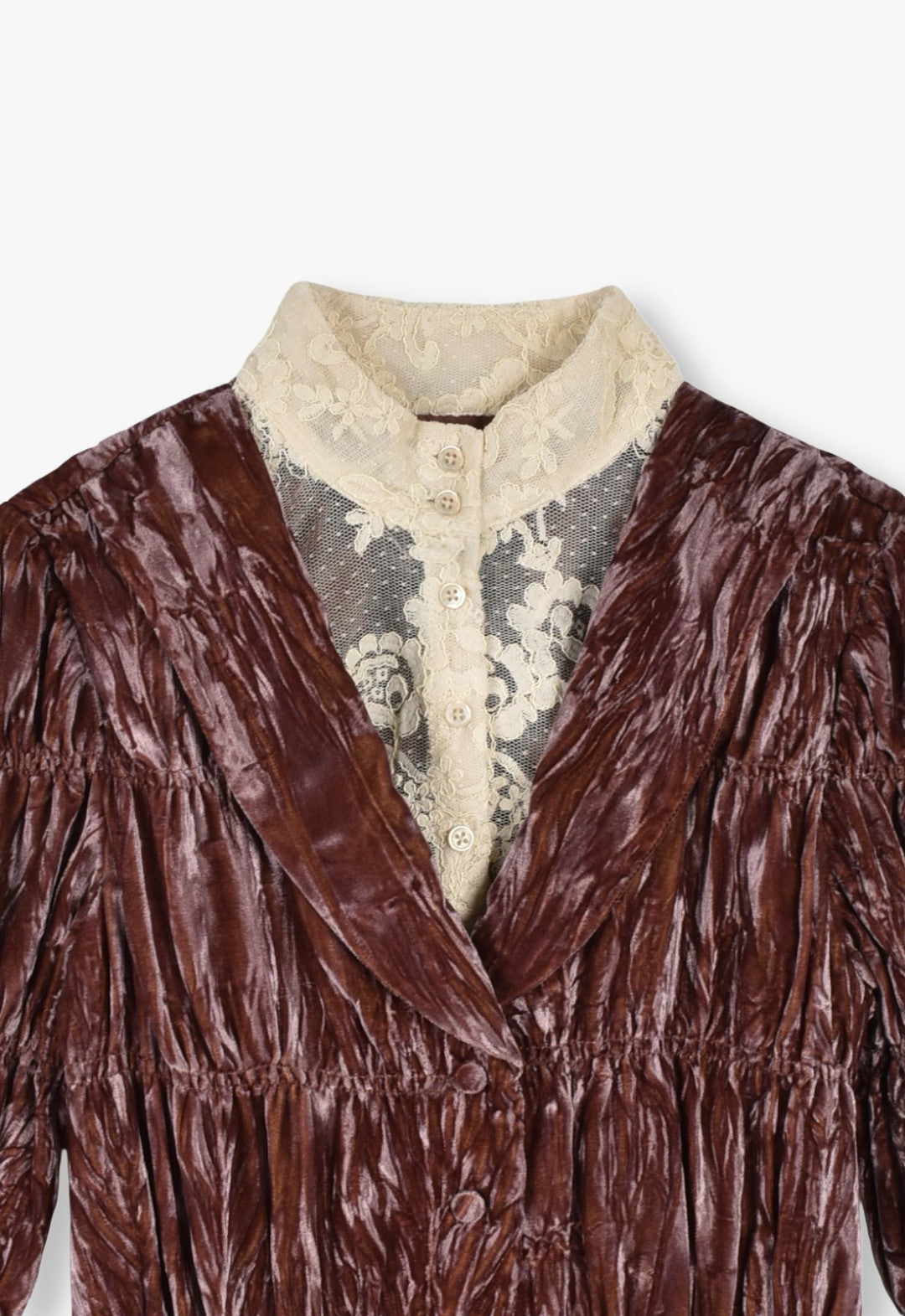 CRUSHED VELVET VICTORIAN BLOUSE
