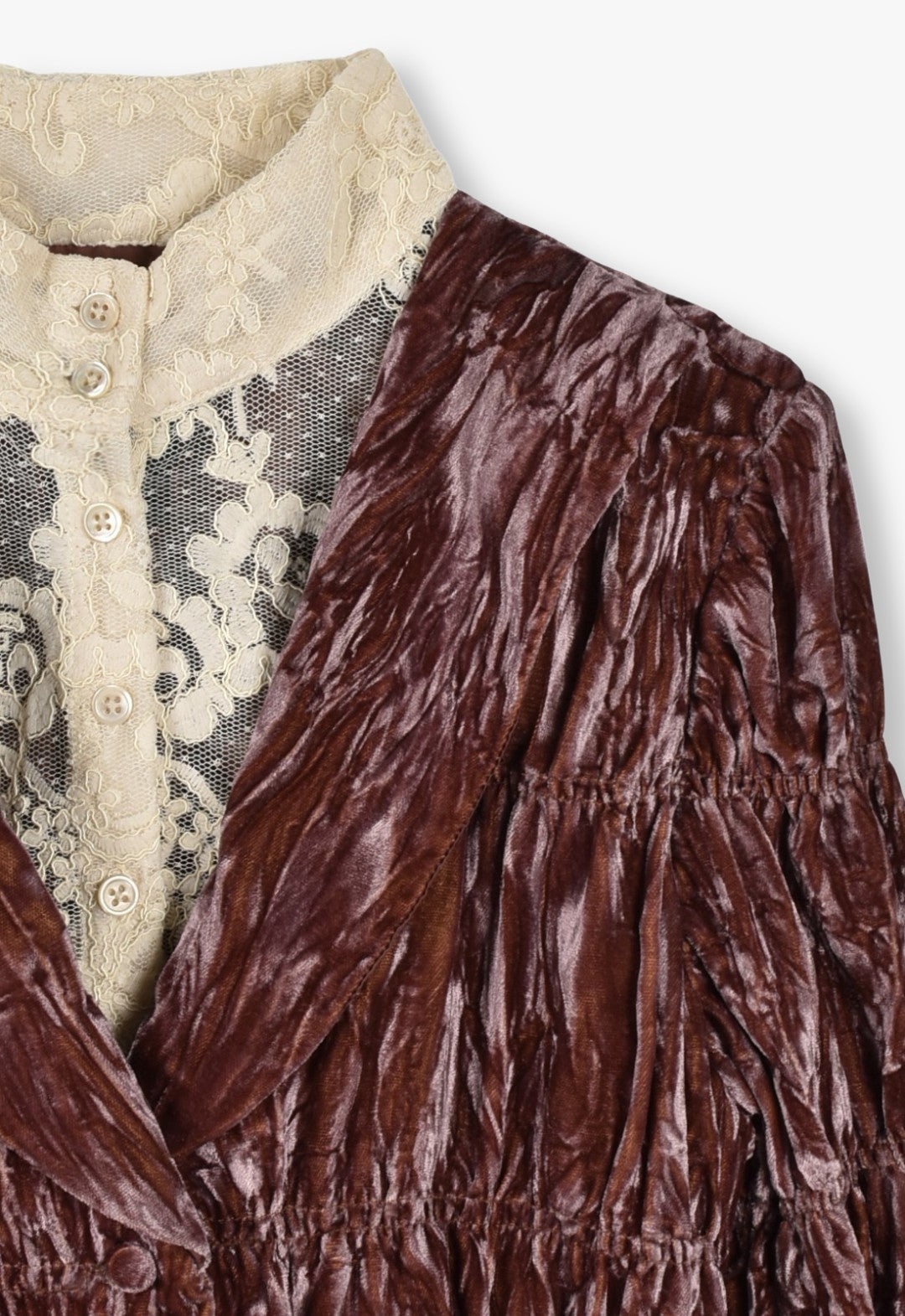CRUSHED VELVET VICTORIAN BLOUSE