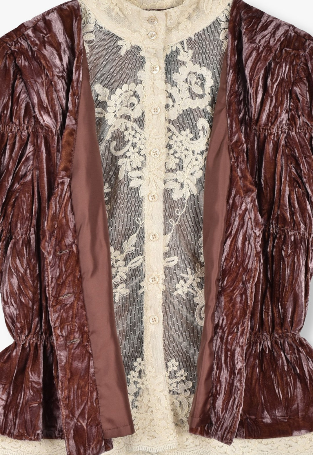 CRUSHED VELVET VICTORIAN BLOUSE