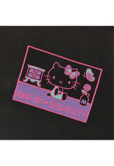 [HELLO KITTY 50th] Sleeve lace-up long sleeve T-shirt