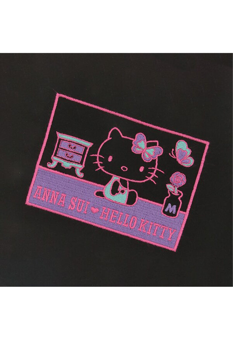 [HELLO KITTY 50th] Sleeve lace-up long sleeve T-shirt