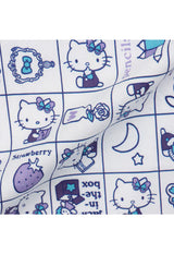 [HELLO KITTY 50th] Total pattern fabric one piece