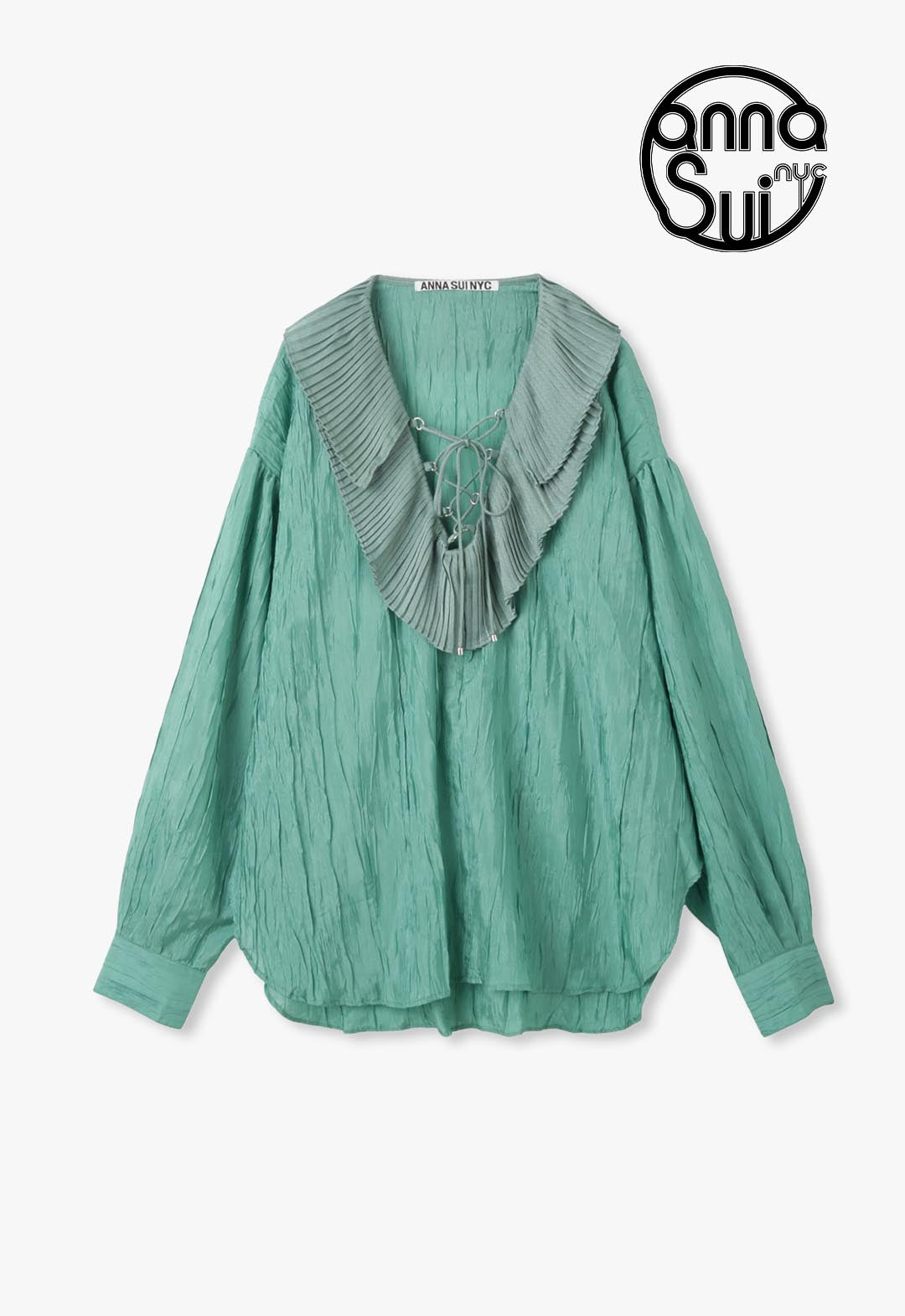lace-up blouse