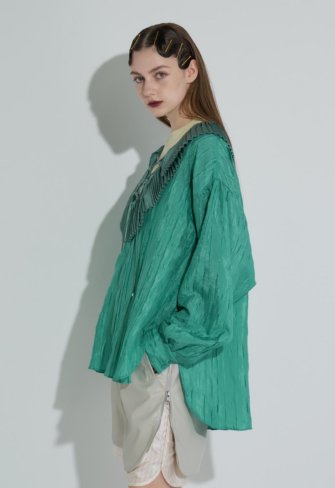 lace-up blouse