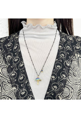 Mushroom motif necklace