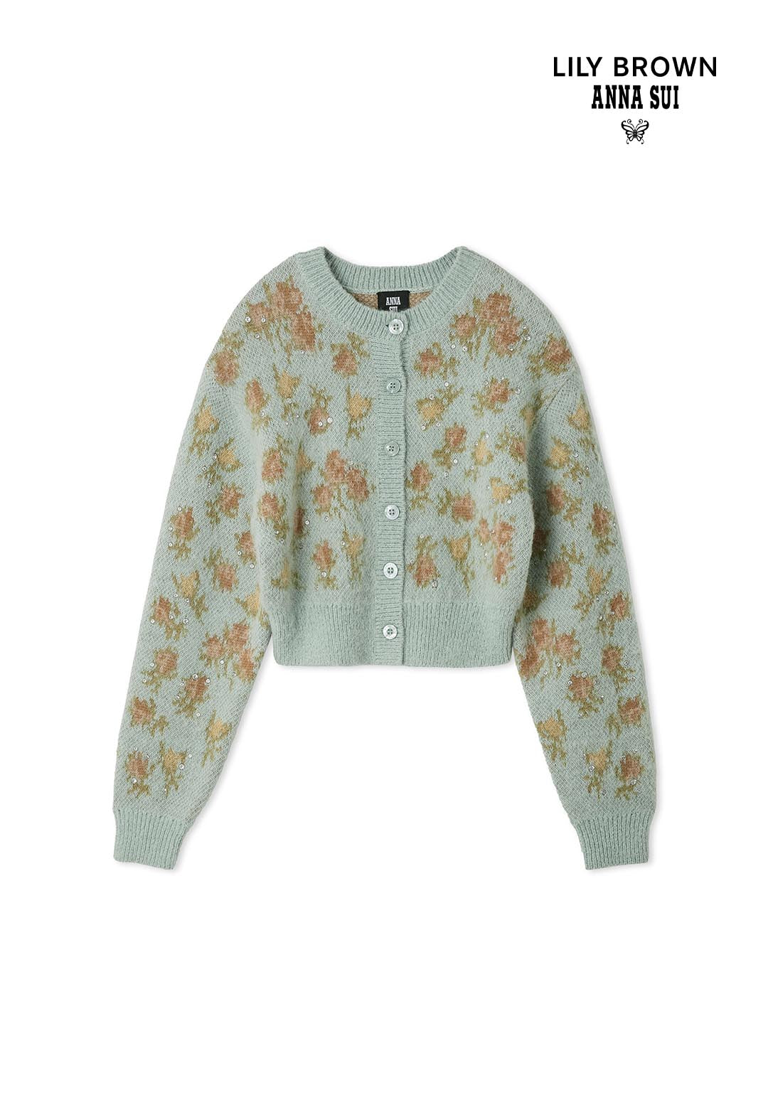[LILY BROWN × ANASUI] Jacquard Jewel Knit Cardigan
