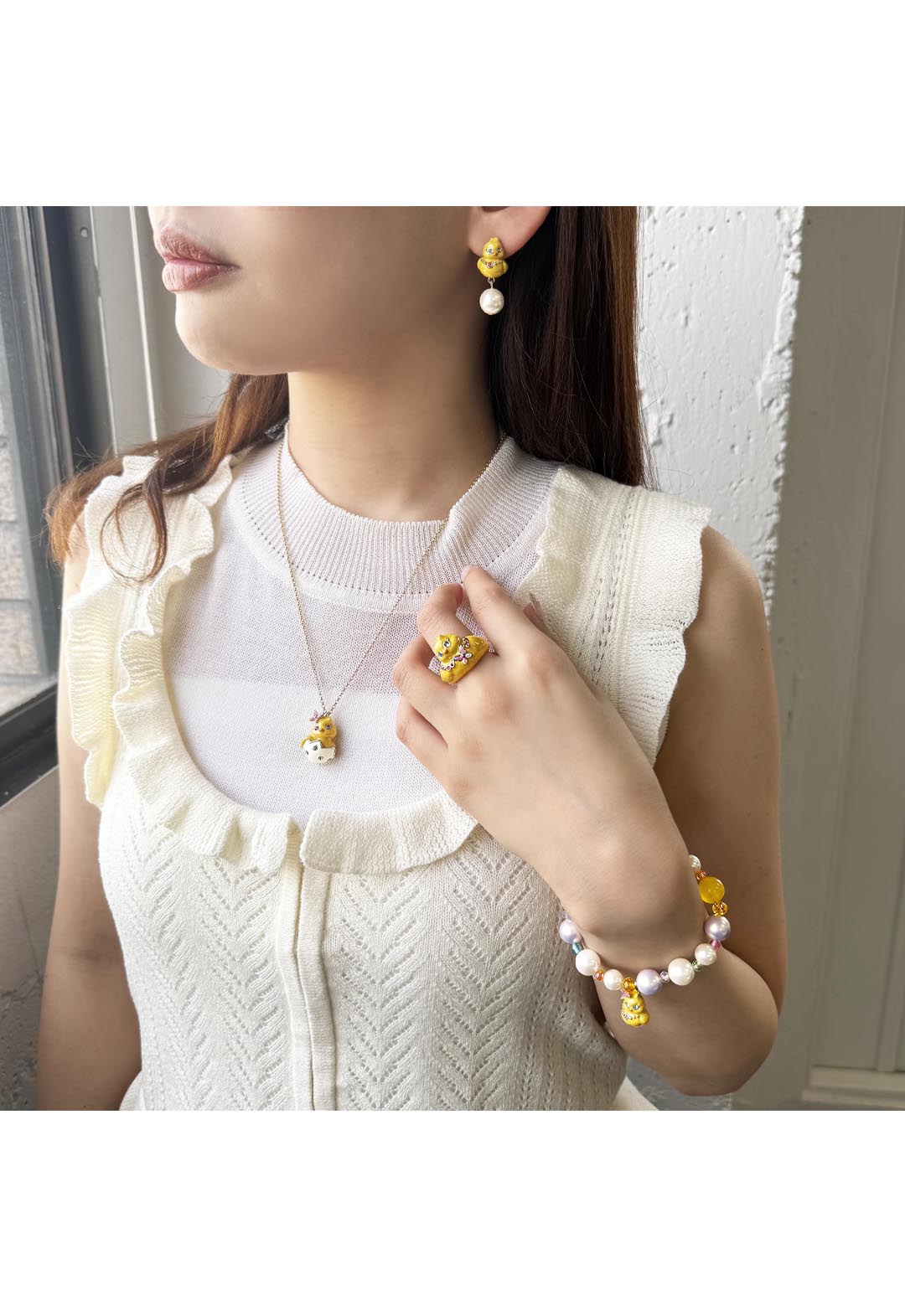 Chick motif bracelet