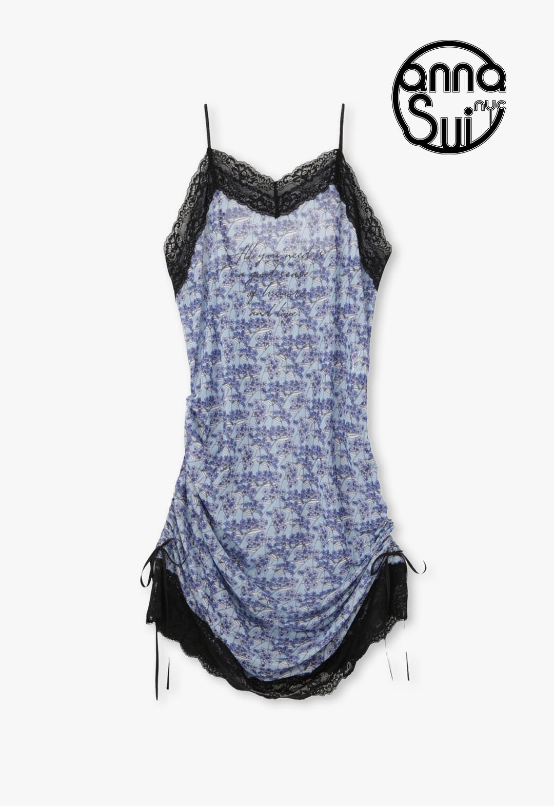 Side ribbon sheer cami
