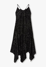 JUBILEE VELVET GODET DRESS