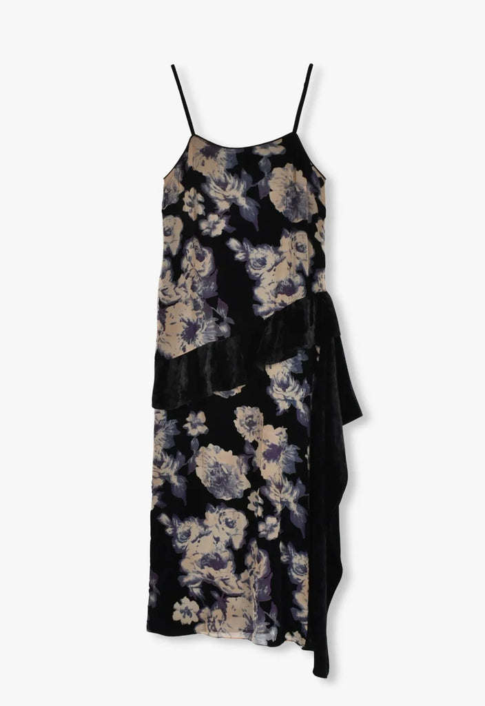 CABBAGE ROSE DEVORE MAXI DRESS