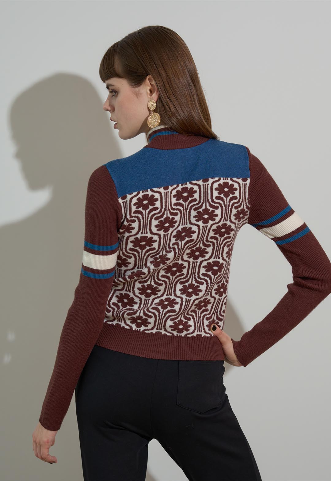 Ski knit blouson