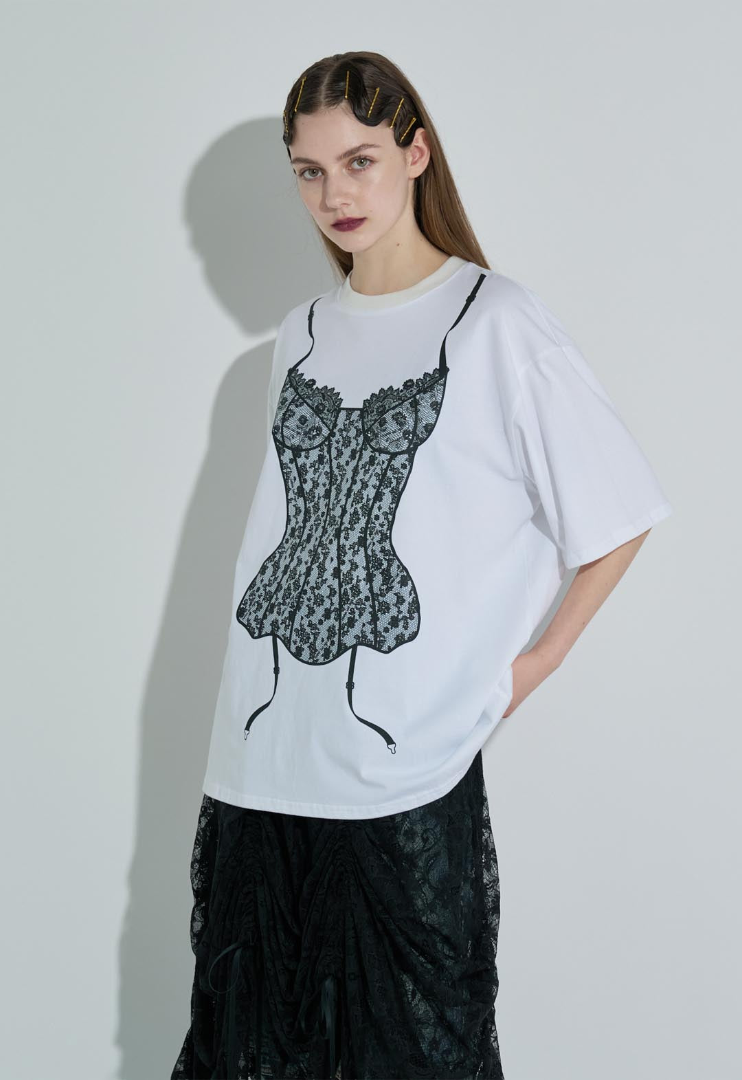 ランジェリープリントBIG Tシャツ