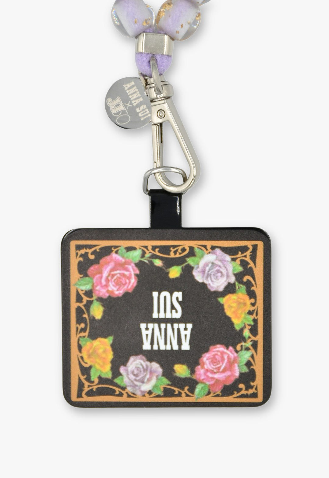 アナ スイ JJ 50 ×ANNA SUI スマホストラップB(Purple) | ローズ バラ