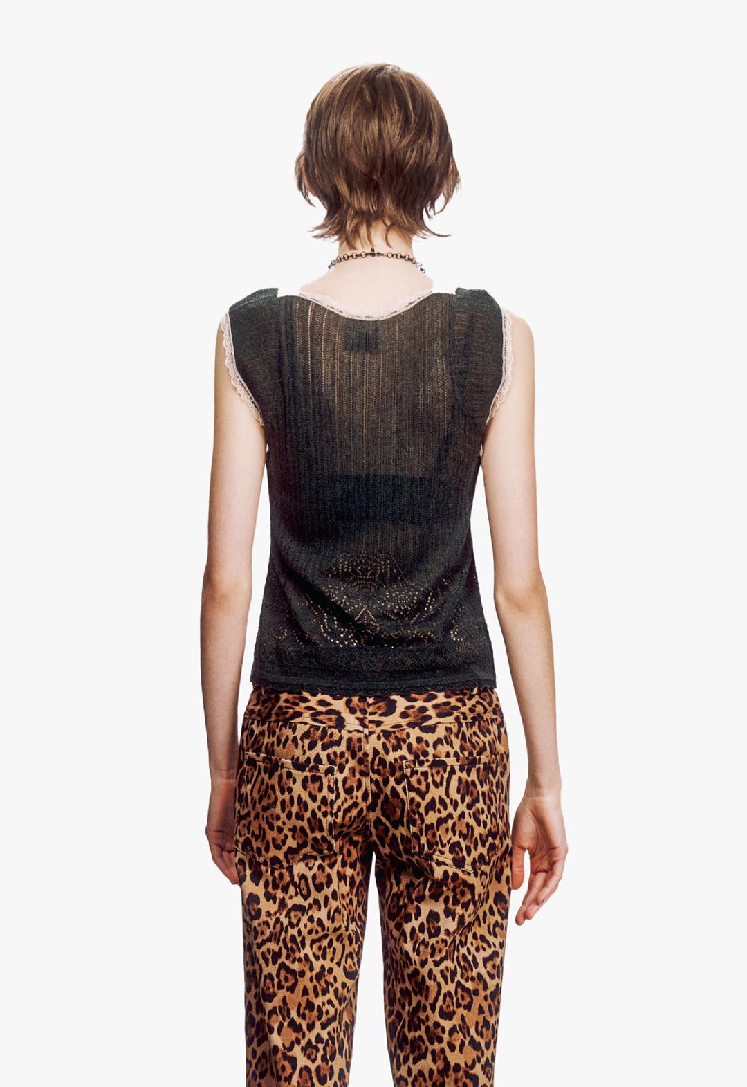 LINGERIE LACE KNIT CAMISOLE