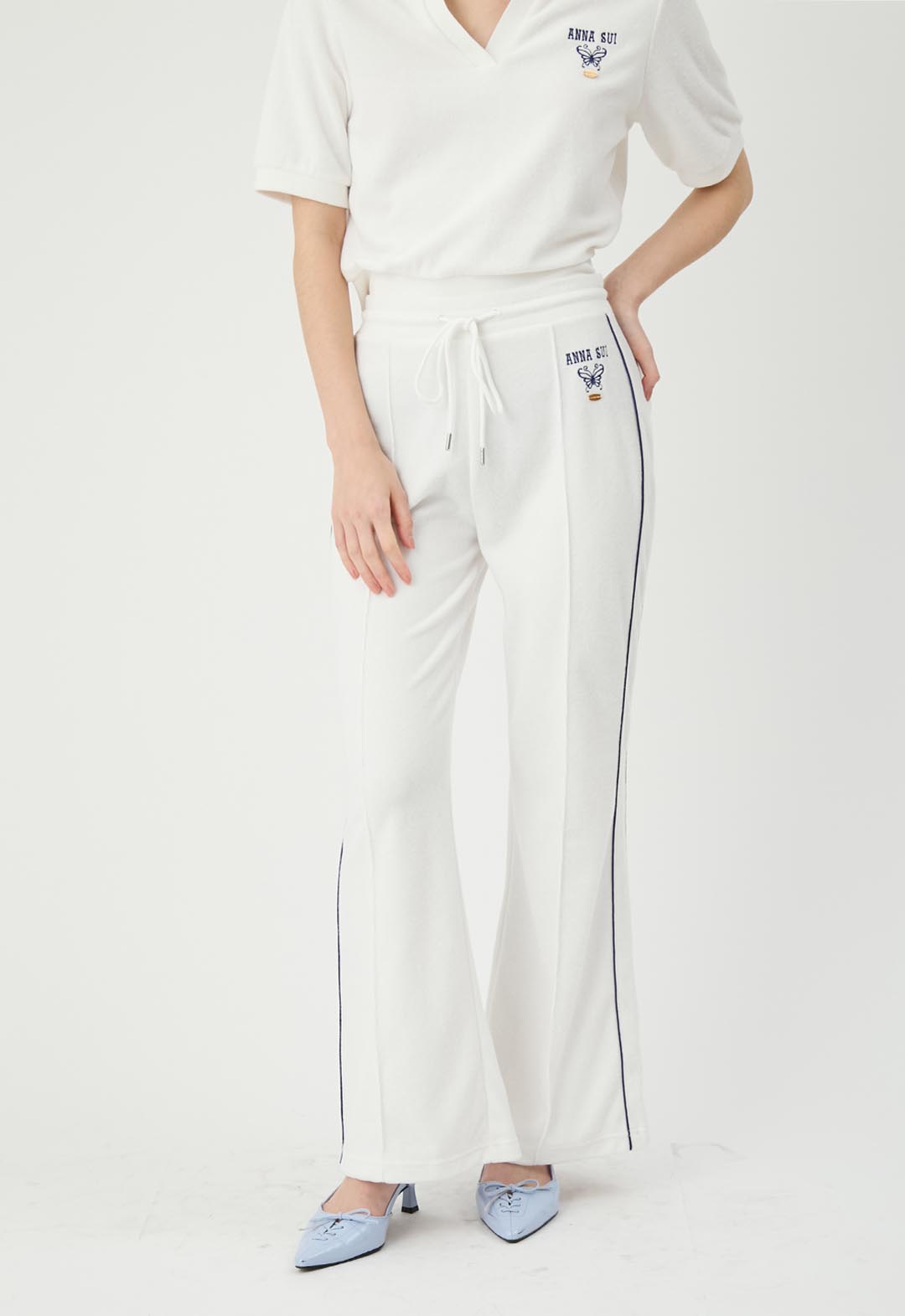 LILY BROWN×ANNA SUI】Side Stripe Pile Pants