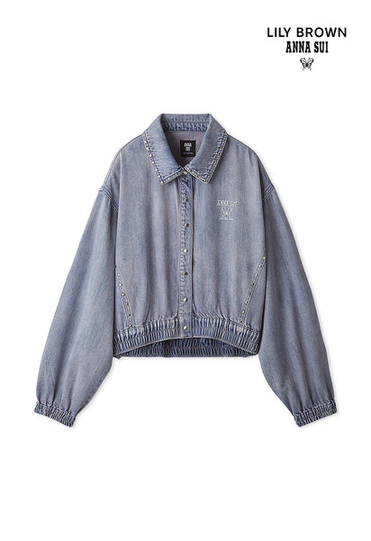 LILY BROWN×ANNA SUI】Studded Denim Shirt Blouson
