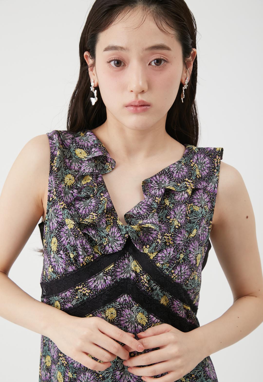 【LILY BROWN×ANNA SUI】Flower Print Dress