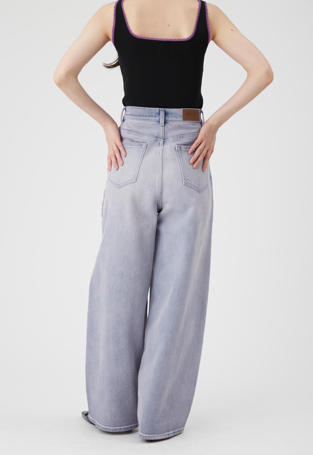 【LILY BROWN×ANNA SUI】Butterfly Wide Denim Pants
