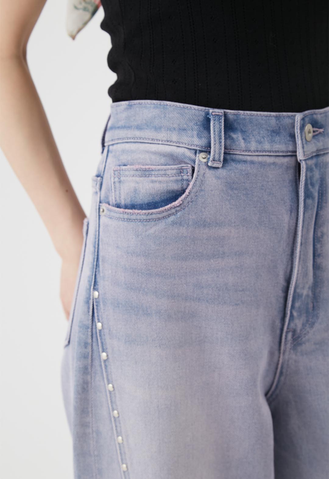 【LILY BROWN×ANNA SUI】Butterfly Wide Denim Pants