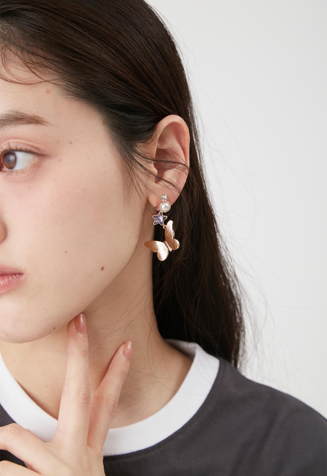 【LILY BROWN×ANNA SUI】Butterfly Star Earrings