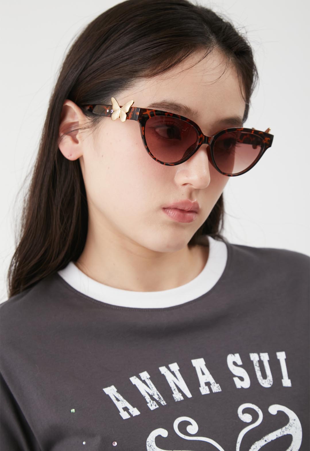 【LILY BROWN × ANNA SUI】蝴蝶圖案太陽眼鏡